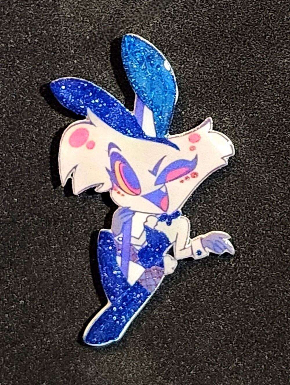 Angel Dust Glitter Pin - Hazbin Hotel